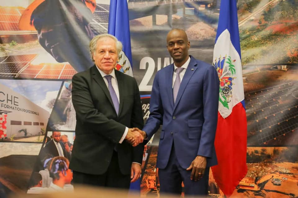 Luis Almagro et Jovenel Moïse.