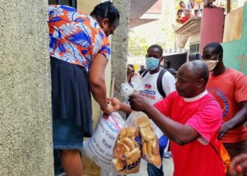 Coronavirus :  Le FAES poursuit cette vaste distribution de nourritures promises par l’administration Moïse/Jouthe