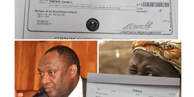 Haïti/Corruption : Agée de plus de 80 ans,  la mère de Youri Latortue a reçu du Parlement un chèque de 838, 305.55 gourdes pour 4 mois de travail