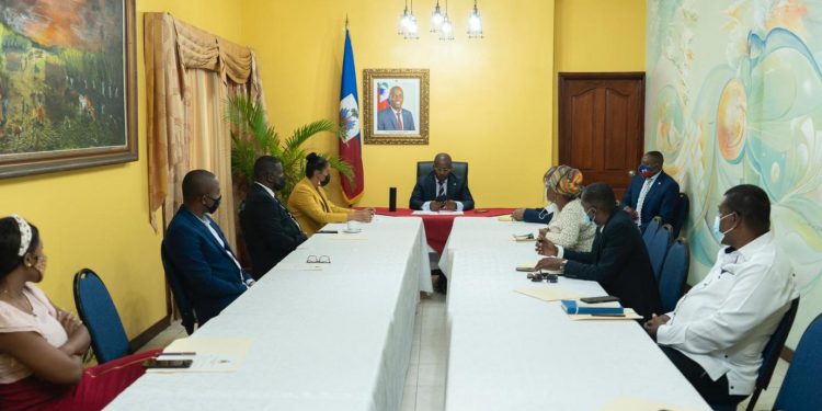 Haïti-Insécurité : Le P.M. Claude Joseph s’est entretenu avec des responsables des organisations de Droits humains