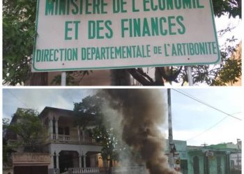 Gonaïves : Une institution publique pillée et incendiée