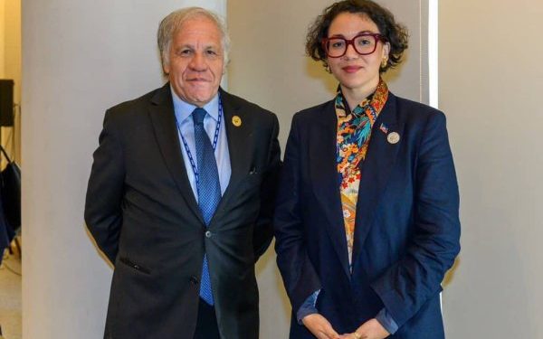 Haïti-Renforcement des relations internationales : la ministre Dominique Dupuy rencontre le Secrétaire général de l’OEA