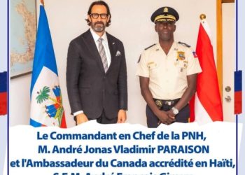 Haïti – Sécurité : Le DG Vladimir Paraison reçoit le soutien du Canada