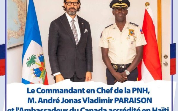 Haïti – Sécurité : Le DG Vladimir Paraison reçoit le soutien du Canada