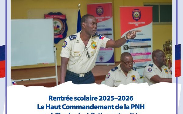 Sécurité : la PNH prépare son plan d’action pour la rentrée scolaire