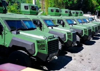 Renforcement de la sécurité : le Gouvernement remet sept blindés aux Forces Armées d’Haïti