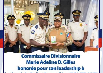 La PNH rend hommage à Marie Adeline D. Gilles pour son leadership à la tête de la POLIFRONT