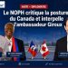 Haïti – Diplomatie : le NOPH critique la posture du Canada et interpelle l’ambassadeur Giroux
