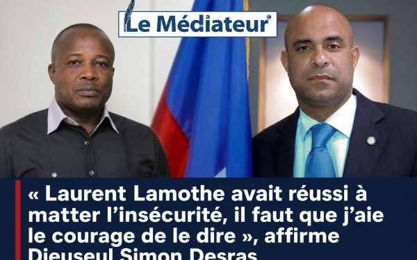 « Laurent Lamothe avait réussi à matter l’insécurité, il faut que j’aie le courage de le dire », affirme Dieuseul Simon Desras