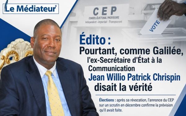 Édito : Pourtant, comme Galilée, l’ex-Secrétaire d’État à la Communication Jean Willio Patrick Chrispin disait la vérité