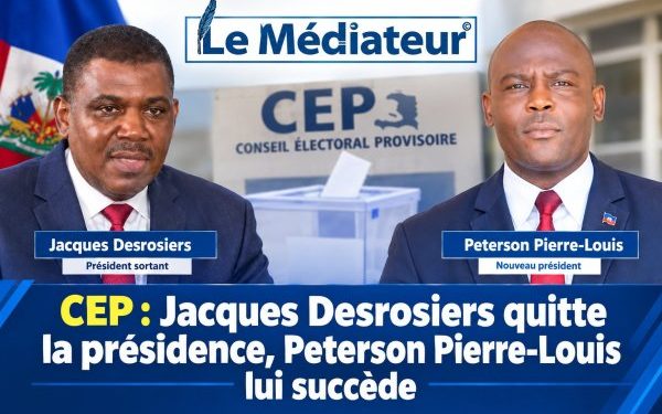 CEP : Jacques Desrosiers quitte la présidence, Peterson Pierre-Louis lui succède