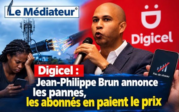 Digicel : Jean-Philippe Brun annonce les pannes, les abonnés en paient le prix