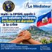 Haïti : la DPISNL appelle à une solution haïtienne, inclusive et durable à la crise