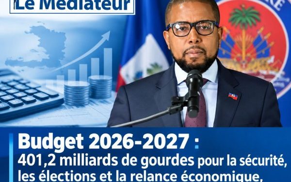 Budget 2026-2027 : 401,2 milliards de gourdes pour la sécurité, les élections et la relance économique, selon le ministre Colin