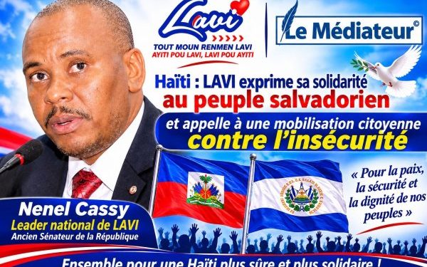 Haïti : LAVI exprime sa solidarité au peuple salvadorien et appelle à une mobilisation citoyenne contre l’insécurité