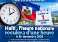 Haïti : l’heure nationale reculera d’une heure le 1er novembre