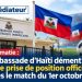 Diplomatie : l’ambassade d’Haïti dément toute prise de position officielle après le match du 1er octobre