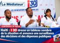 Haïti : I 30 dresse un tableau sombre de la situation et annonce une surveillance des décisions et des dépenses publiques