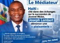 Haïti : cité dans des échanges sur la succession de Jovenel Moïse, Joseph Lambert dénonce une « plaisanterie »